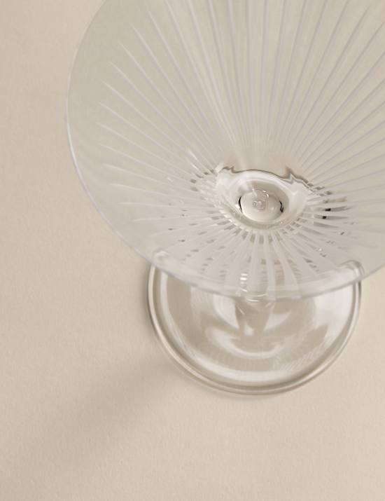 Set of 2 Crystal Dishwasher Safe Martini Glasses