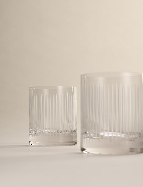 Set of 4 Marais Crystal Tumblers