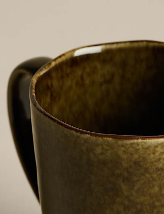 Straight Side Reactive Glaze Mug