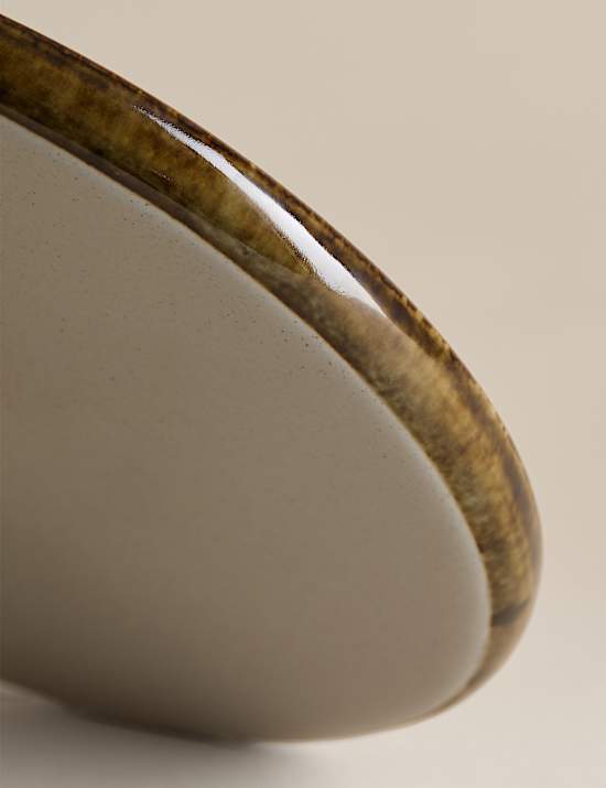 Straight Side Reactive Glaze Side Plate