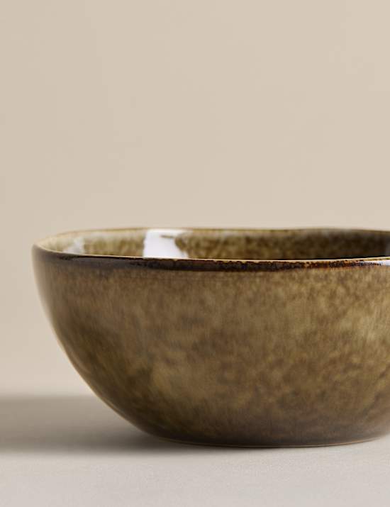 Straight Side Reactive Glaze Cereal Bowl