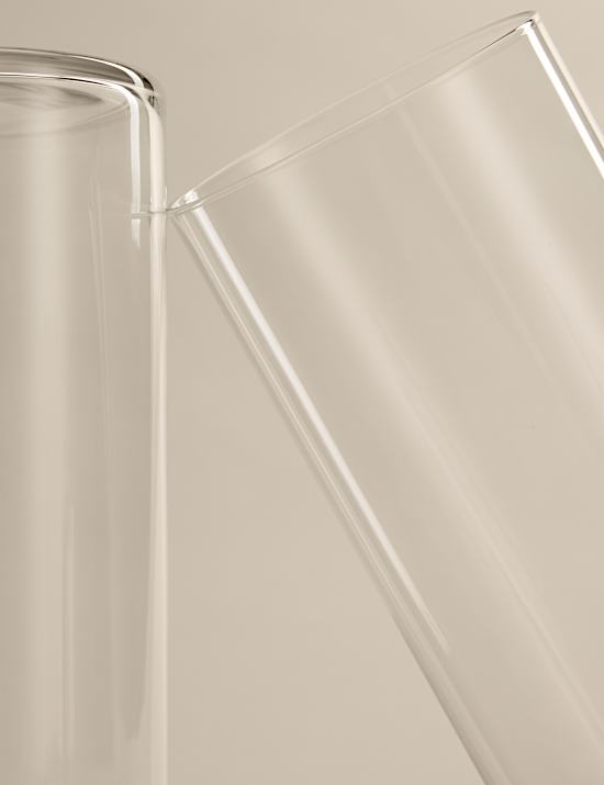 Set of 4 Straight Sided Hi Ball Glasses