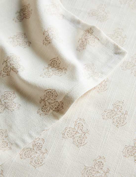 Set of 4 Pure Cotton Block Print Napkins