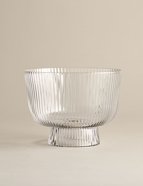 Μπολ για επιδόρπιο με ριμπ σχεδίαση