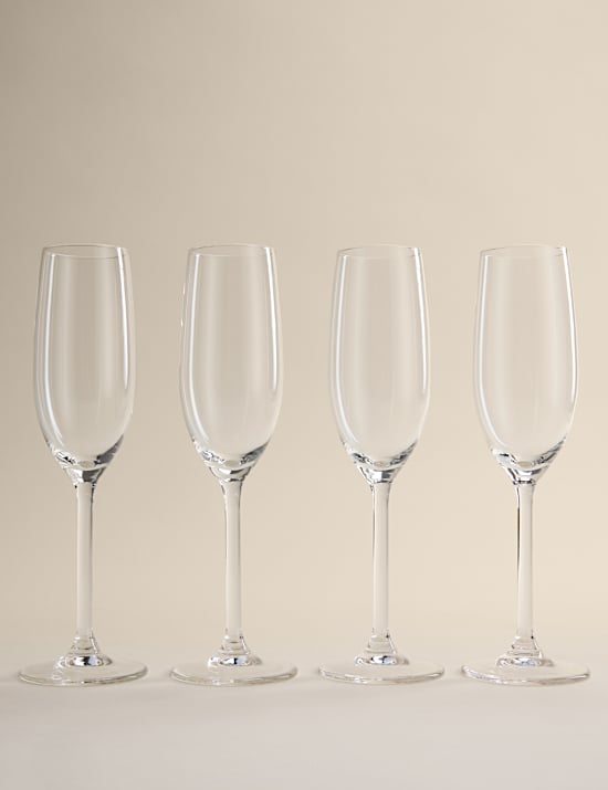 Set of 4 Everyday Champagne Flutes