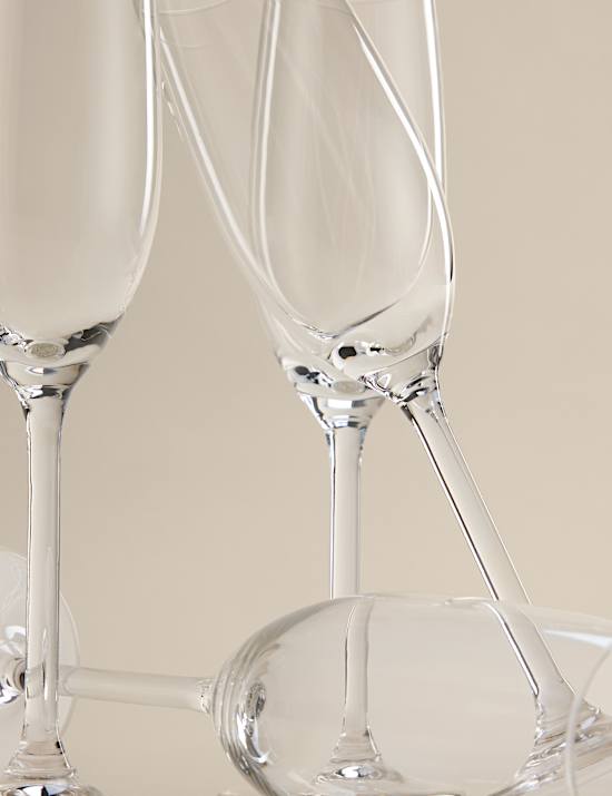 Set of 4 Everyday Champagne Flutes
