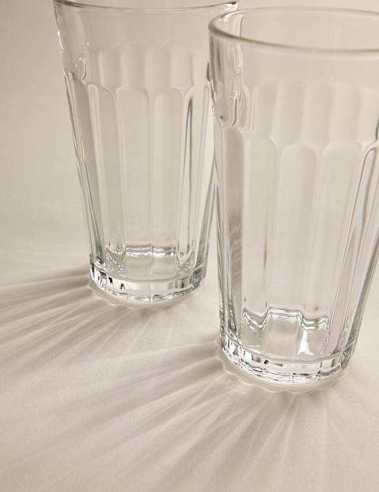 Set of 4 Everyday Ribbed Tumblers