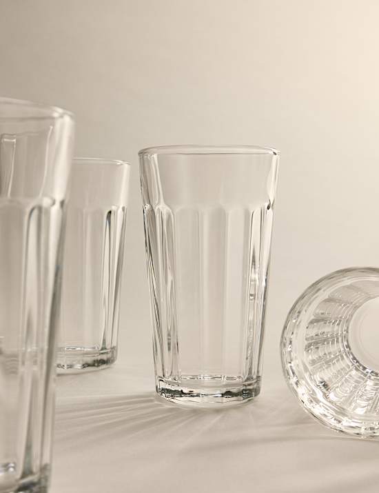 Set of 4 Everyday Ribbed Tumblers