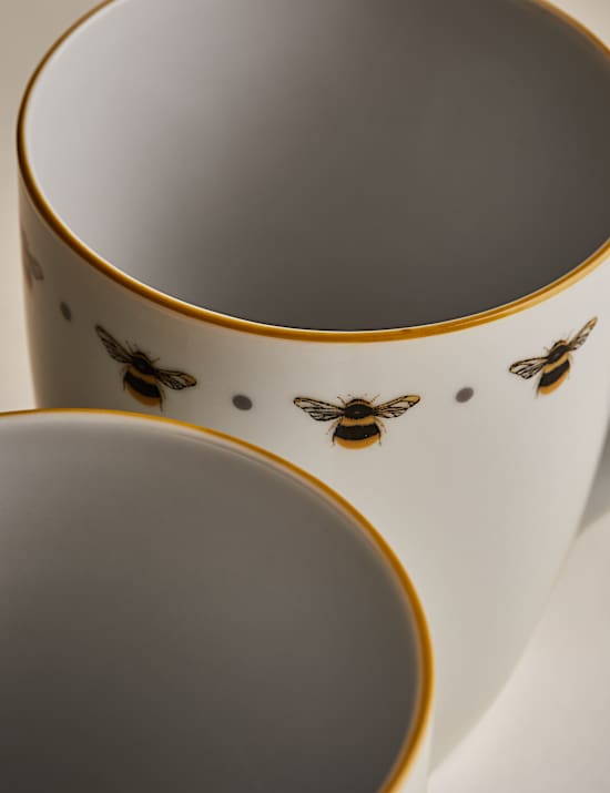Κούπα με μέλισσες, σετ των 4