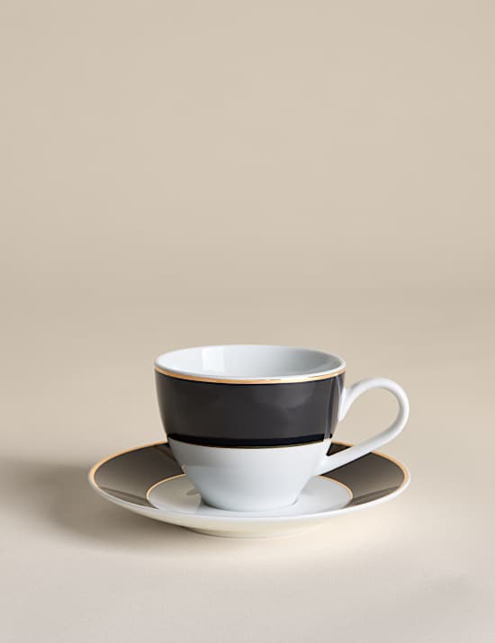 Maxim Gilded Rim Cup & Saucer