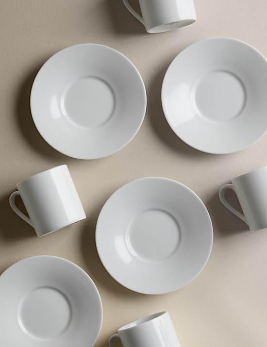 Set of 4 Maxim Espresso Cups & Saucers