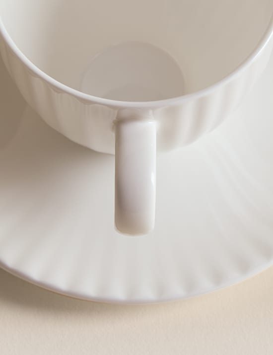Fluted Hampton Cup & Saucer