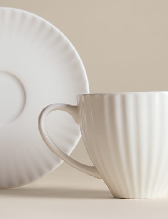 Fluted Hampton Cup & Saucer