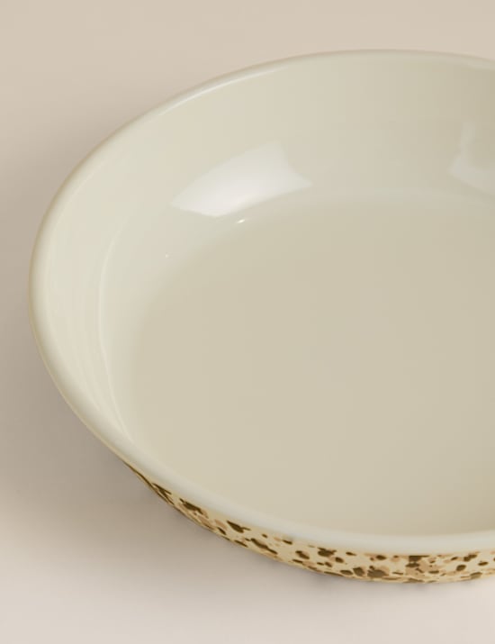 Enamel Splatter Low Mixing Bowl