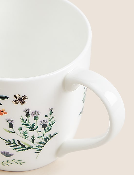 Taza con diseño de lechuza y bosque