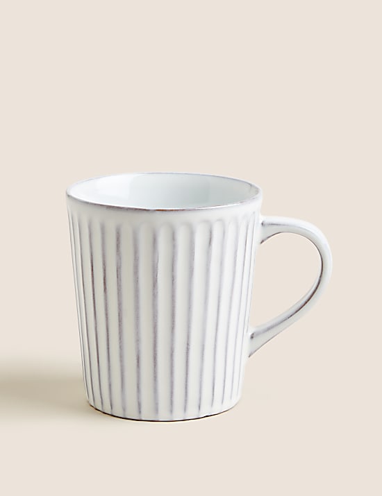 Ribbed Reactive Glaze Mug