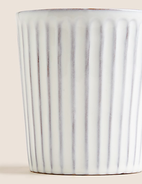 Ribbed Reactive Glaze Mug
