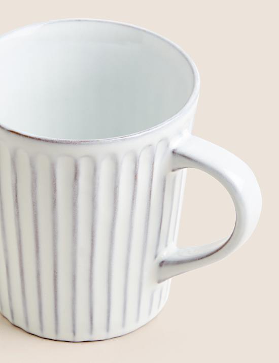 Ribbed Reactive Glaze Mug