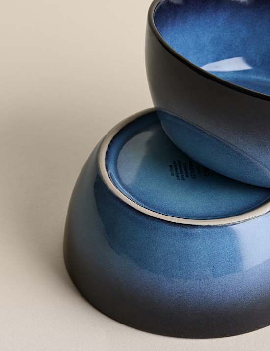 Set of 4 Amberley Reactive Cereal Bowls