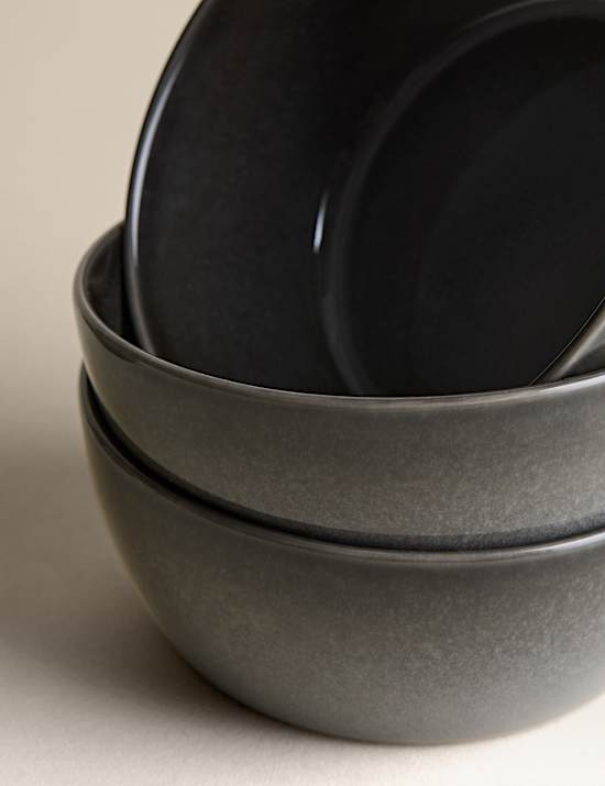 Set of 4 Amberley Reactive Cereal Bowls