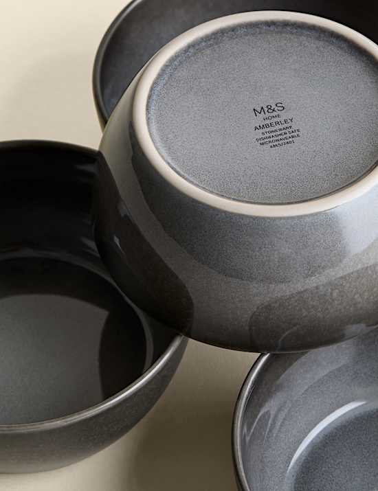 Set of 4 Amberley Reactive Cereal Bowls