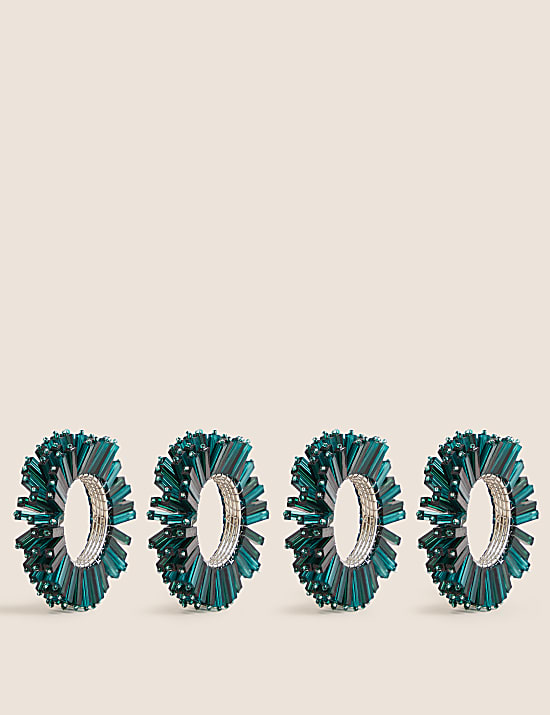 Set of 4 Starburst Napkin Rings