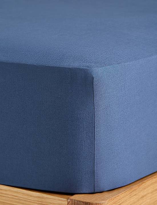 Washed Cotton Deep Fitted Sheet