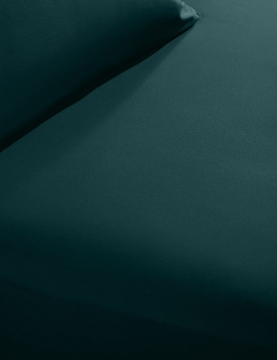 Drap-housse en coton aspect d&eacute;lav&eacute; &agrave; bonnets tr&egrave;s profonds