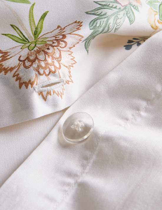 Sateen Jacobean Floral Bedding Set