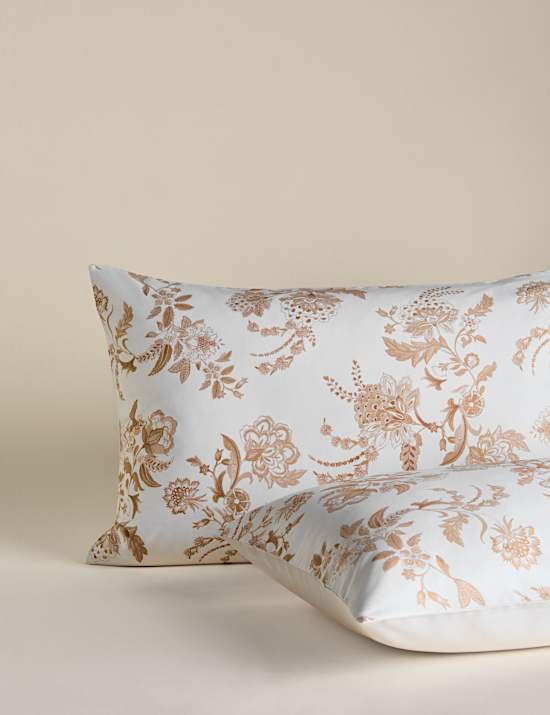 Sateen Jacobean Floral Bedding Set