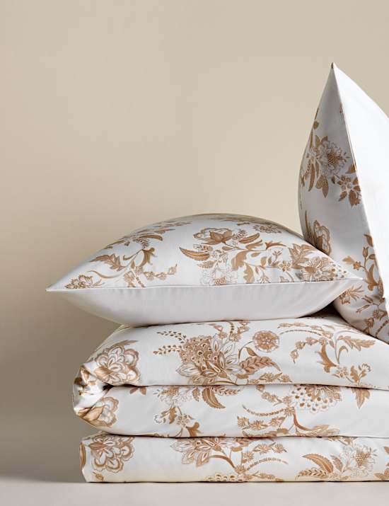 Sateen Jacobean Floral Bedding Set