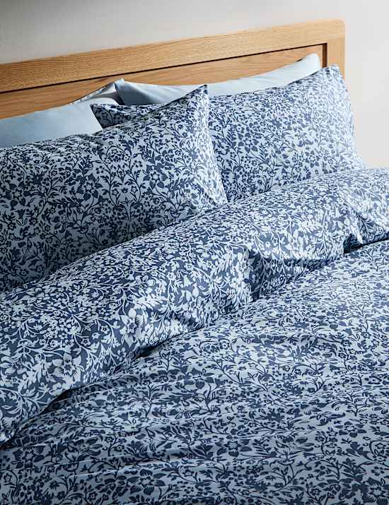Pure Cotton Mirrored Floral Bedding Set
