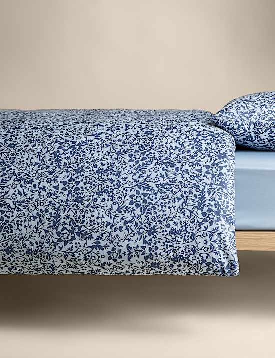 Pure Cotton Mirrored Floral Bedding Set