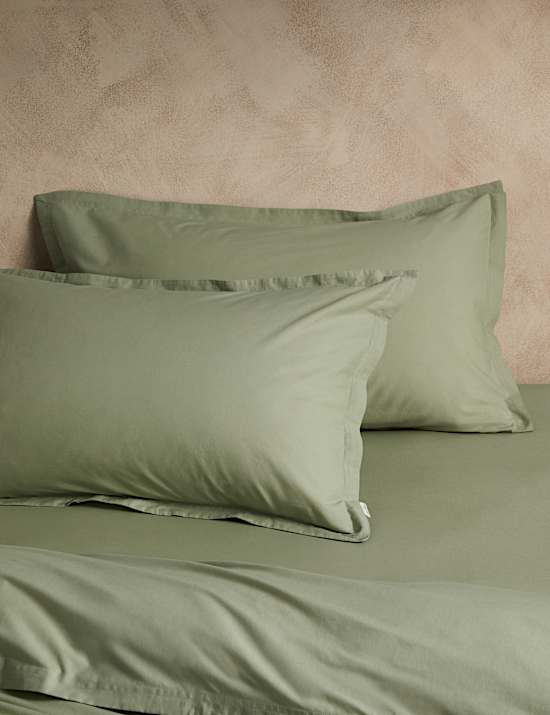 2pk Washed Cotton Oxford Pillowcases