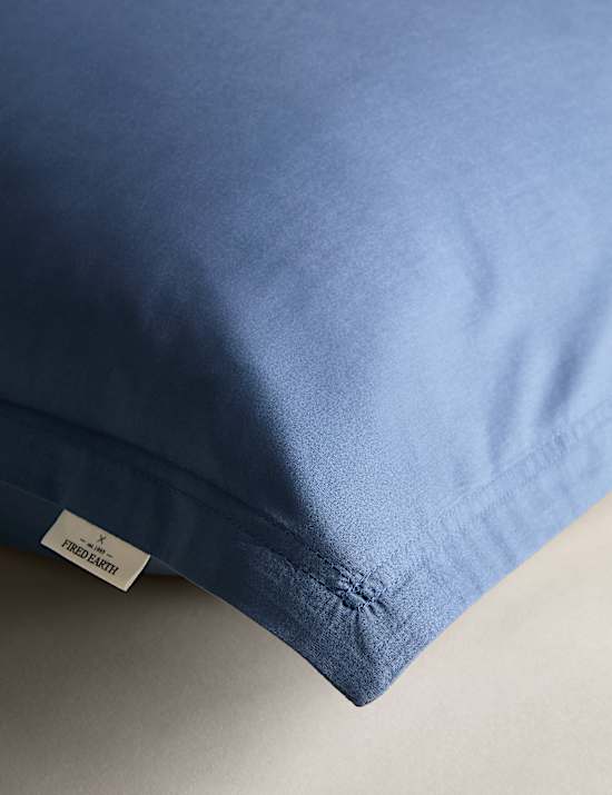 2pk Washed Cotton Square Pillowcases