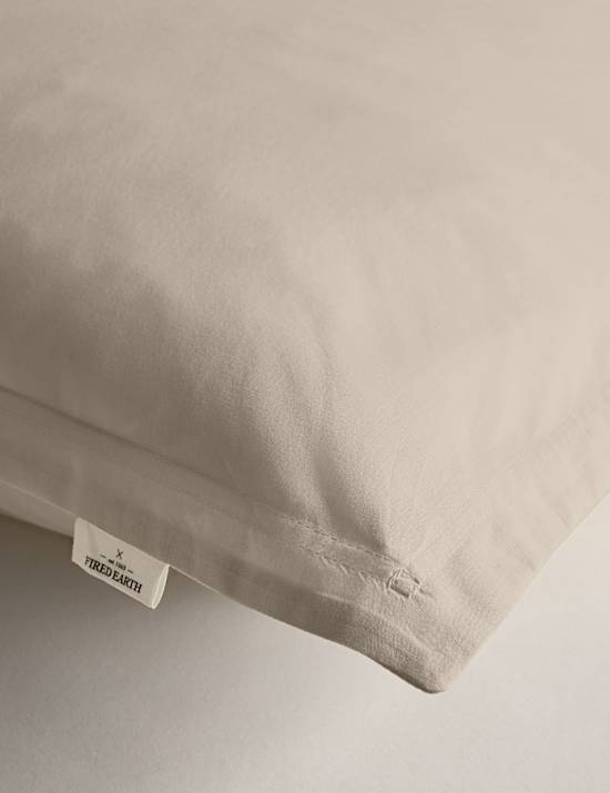 2pk Washed Cotton Square Pillowcases