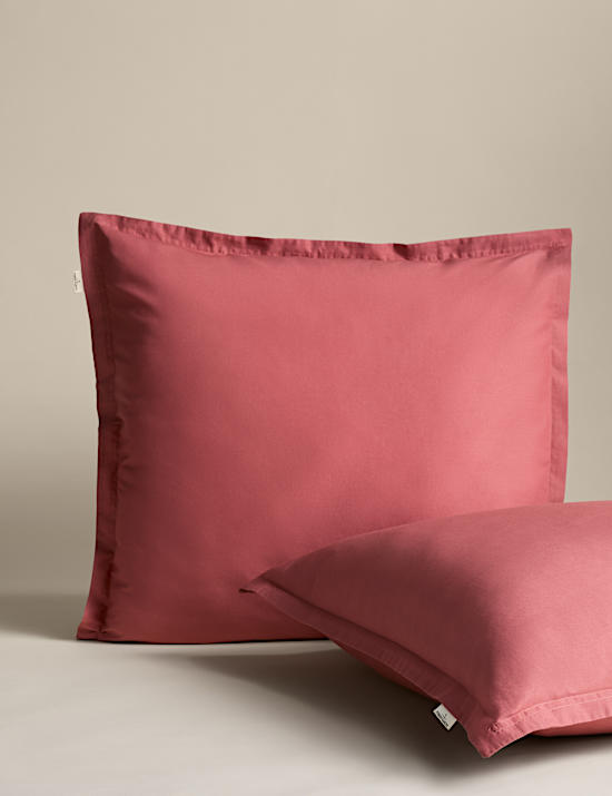 2pk Washed Cotton Square Pillowcases