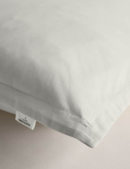 Pack de 2 fundas de almohada cuadradas de algodón lavado