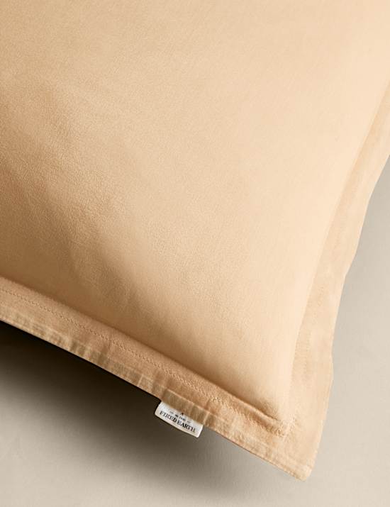 Čtvercové povlaky na polštáře ze seprané bavlny, 2 ks