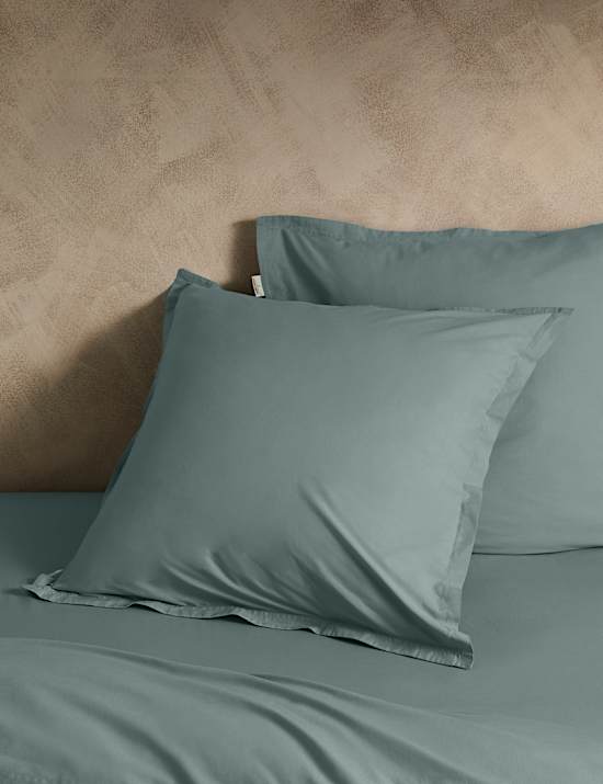 2 Pack Washed Cotton Square Pillowcases