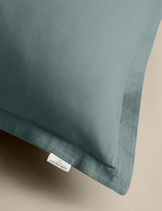 2 Pack Washed Cotton Square Pillowcases