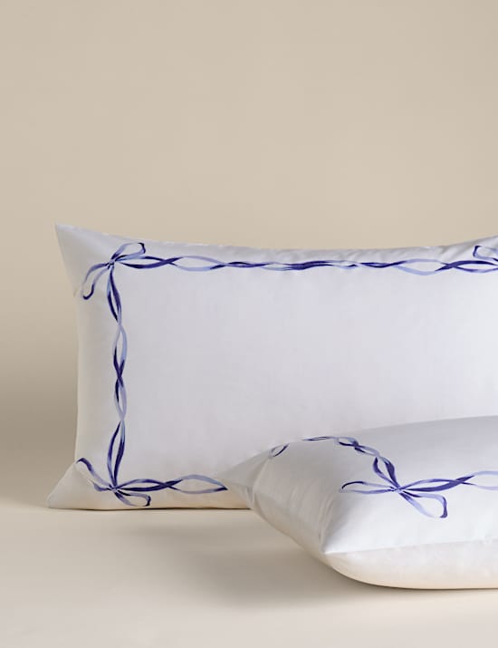 Pure Cotton Bow Border Print Bedding Set