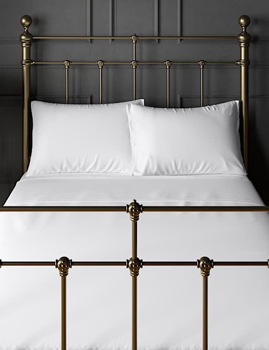 Pack de 2 fundas de almohada sin planchado con algod&oacute;n