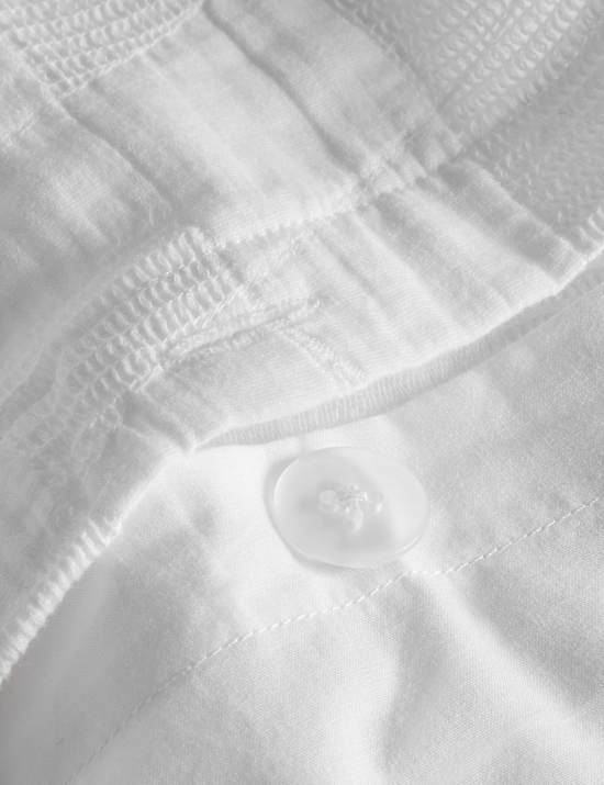 Parure de lit 100 % coton gaufré à motif abstrait