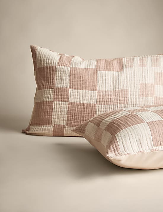 Parure de lit 100 % coton &agrave; motif jacquard de style g&eacute;om&eacute;trique