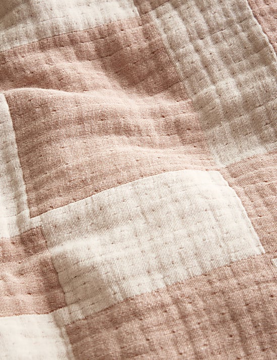 Parure de lit 100 % coton &agrave; motif jacquard de style g&eacute;om&eacute;trique