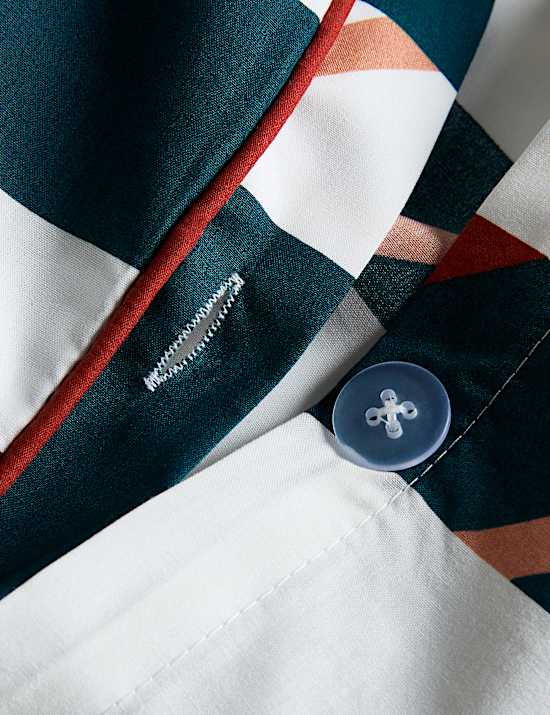 Pure Cotton Block Chain Print Bedding Set