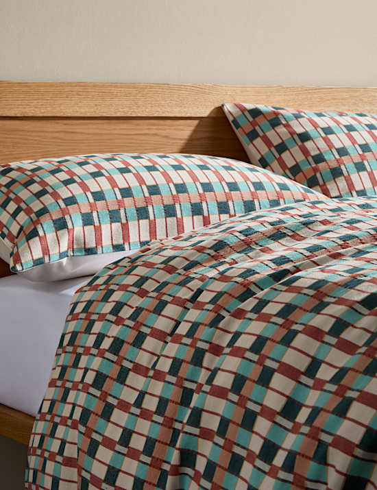 Pure Cotton Checked Jacquard Bedding Set