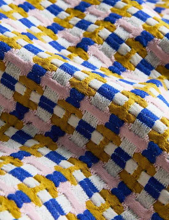 Parure de lit 100 % coton à motif gaufré