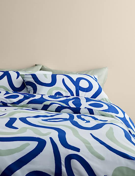 Cotton Rich Modern Lines Bedding Set